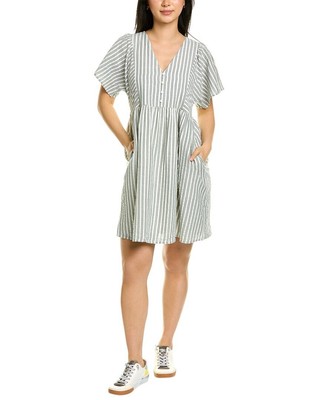 

Женское мини-платье в полоску Madewell Joss, зеленое, Зеленый