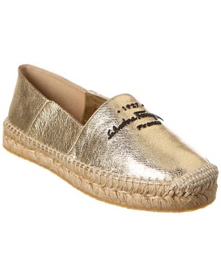 

Женские кожаные эспадрильи Ferragamo Susana, Золотой, NA