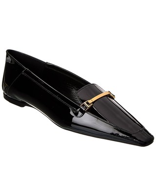 

Женские лакированные тапочки Saint Laurent Chris, Черный, NA