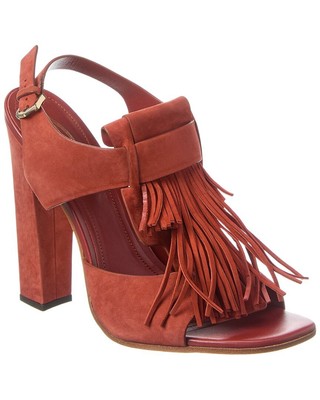Tod S Suede Sandal Womens Red 40