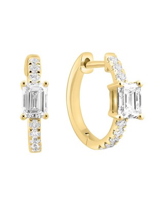 Женские обручи с бриллиантами Effy Fine Jewelry 14 Карат 0,78 Карата, выращенные в лаборатории.