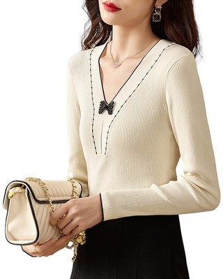 

Свитер Ounixue женский, Бежевый