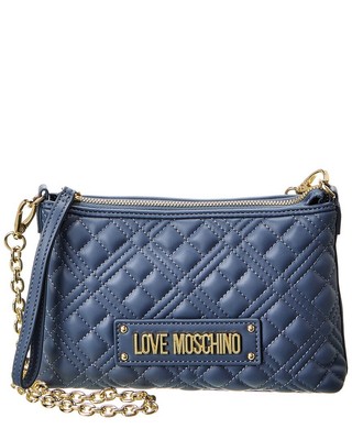 Женское кроссбоди Love Moschino синего цвета