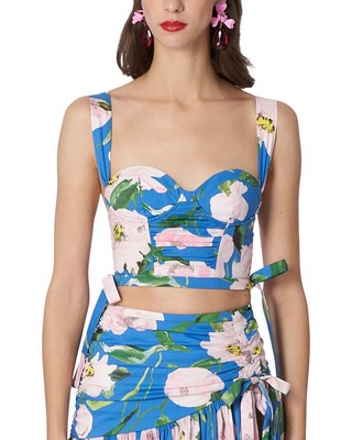 Женский укороченный лиф с корсетом на толстом ремешке Carolina Herrera