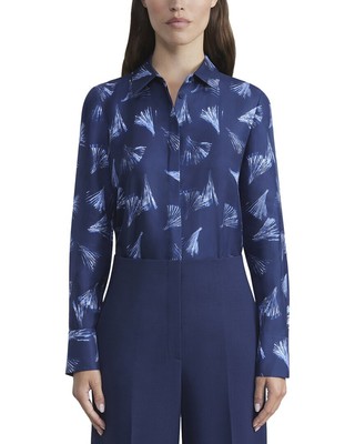Женская шелковая блузка Lafayette 148 New York Scottie из шелка