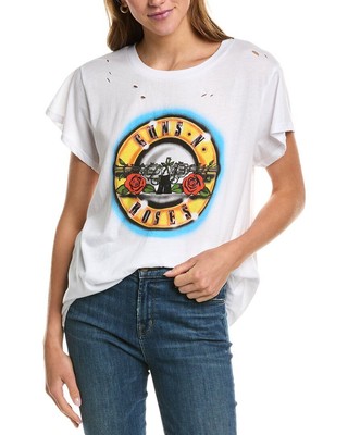 Chaser Guns N Roses Vintage Jersey Vicious T-Shirt Womens White Xs