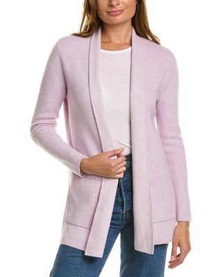 

Женский кашемировый кардиган двойной вязки Forte Cashmere, Фиолетовый