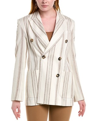 

Льняная куртка Max Mara Alloro женская, Белый