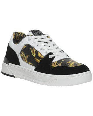 

Versace Jeans Couture Мужские кроссовки из замши и кожи черные, Черный, NA