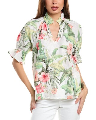Женский льняной топ Tommy Bahama Daybreak Hibiscus из льна