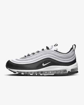 Nike Air Max 97 Black White Reflective Silver bullet Mens running New Size 8-15