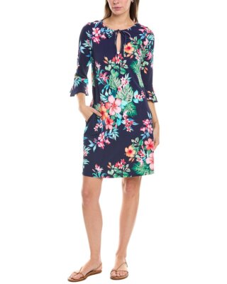 Женское платье-футляр Tommy Bahama Island Cays Flora с воланами на рукавах