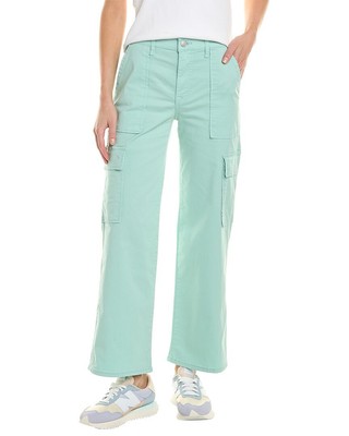 Женские джинсы с высокой посадкой и широкими штанинами Hudson Jeans Rosalie Light Sage