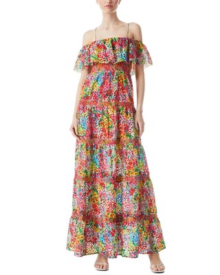 

Платье макси Alice + Olivia Kia женское, Lgarden floral multi