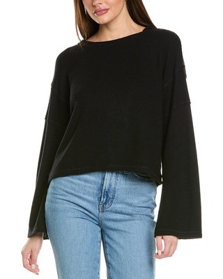 Project Social Футболка Essential Cosy Rib Top женская черная Xs