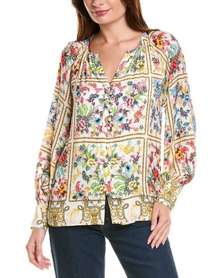 Женская рубашка из смесового шелка Elie Tahari