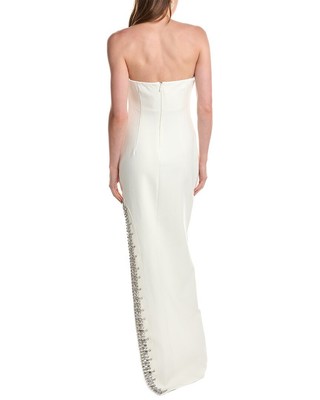 Pre-owned Cinq À Sept Sammy Gown Women's In White