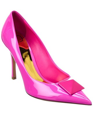

Женские лакированные туфли Valentino One Stud 100, розовые, Розовый, NA