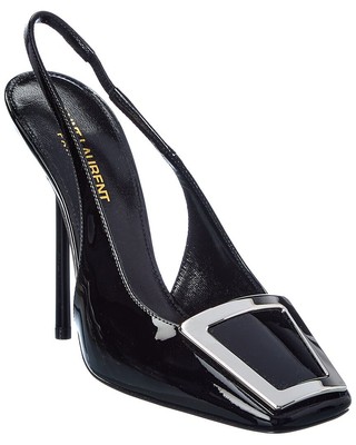 

Женские лакированные туфли Saint Laurent Maxine 115 с ремешком на пятке, NA