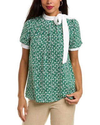 

Женский топ Gracia с воротником-стойкой, Зеленый