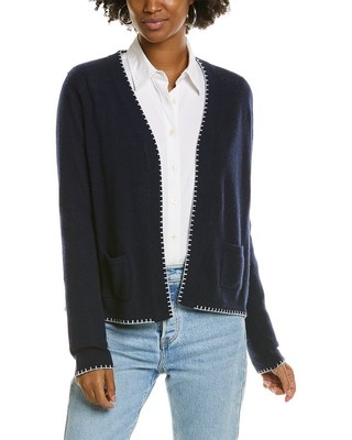 

Короткие женские кашемировые брюки Alashan Whip Stitch Duster, Синий