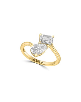 Effy Fine Jewelry Кольцо с бриллиантом, выращенным в лаборатории, 14 Карат 1,91 Карата, женское 7