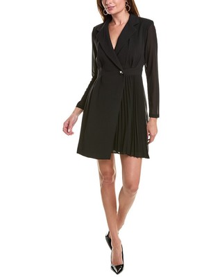 Женское платье-блейзер Taylor Blazer с запахом, черное 4