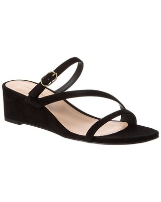 Замшевые сандалии Stuart Weitzman Align Ii Женские черные 8