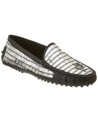 Женские кожаные мокасины Tod S Gommino с украшением