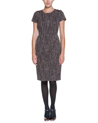 

Коричневое твидовое платье прямого кроя Boden Chic, Коричневый