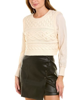 

Женский жаккардовый свитер Avantlook, Белый