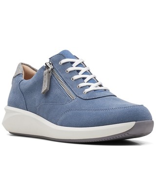 

Женские замшевые туфли Clarks Un Rio на молнии 7,5, Denim blue sde, NA