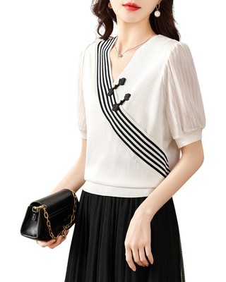 

Свитер Ounixue женский, White - black print