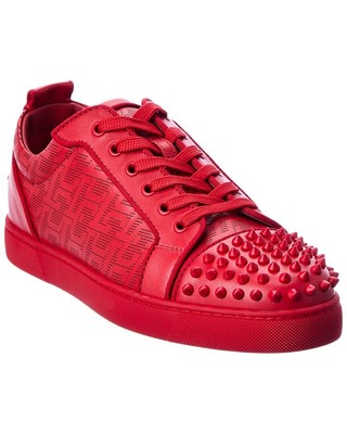 

Christian Louboutin Louis Junior Spikes Orlato Кожаные Мужские Кроссовки, Красный, NA