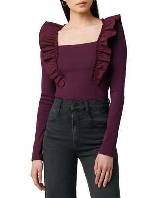 Джинсы Joes, вязаный топ Liv с рюшами, женский