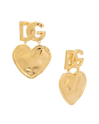 Женские золотые серьги-клипсы Dolce & Gabbana Dg Heart