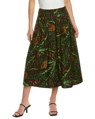 

Женская юбка миди Samantha Sung Zelda, Daintree jungle brown green