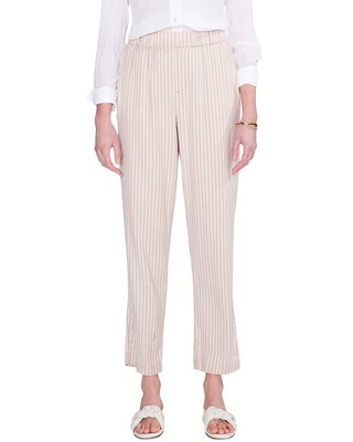

Женские прямые брюки из льняной смеси Nic+Zoe Petite Café, Numneutral multi, NA