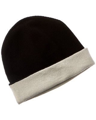 Forte Cashmere Базовая двусторонняя кашемировая шапка женская черная