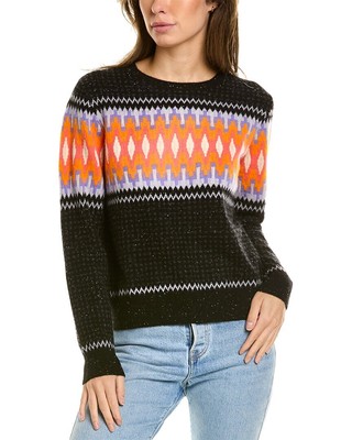 

Мини-кашемировый свитер для женщин Scott - Scott London Electric Fairisle, Синий