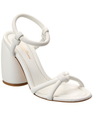 

Сандалии женские кожаные Gianvito Rossi 95 белые 37,5, Белый, NA