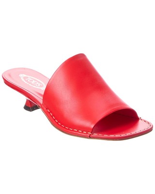 

Женские кожаные сандалии Tod S, Красный, NA