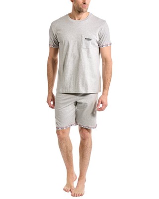 

Мужской пижамный комплект Moschino серый, Grey