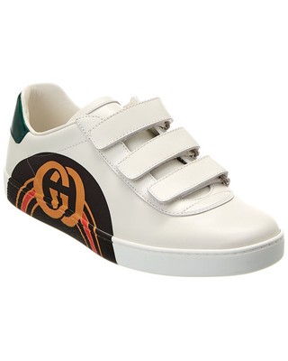 Кожаные кроссовки Gucci Ace Женские белые 35