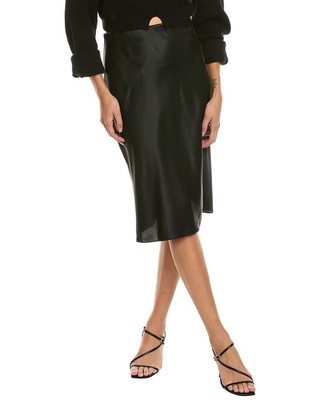 Frame Denim 90S Bias Silk Skirt Womens Black M