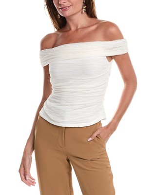 Женский топ с открытыми плечами Bcbgmaxazria, белый, M