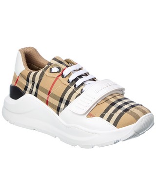 

Мужские кроссовки Burberry в клетку Vintage Check из ткани и кожи, NA