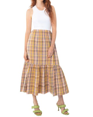 

Платье Tanya Taylor Camilla женское, Whfsmwhite/forsythia multi