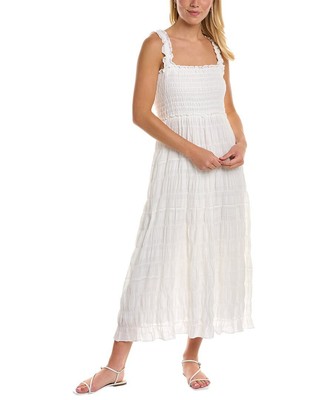 

Max Studio Gauze Maxi Платье женское белое, Белый
