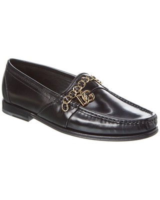 

Мужские кожаные лоферы Dolce - Gabbana, Черный, NA